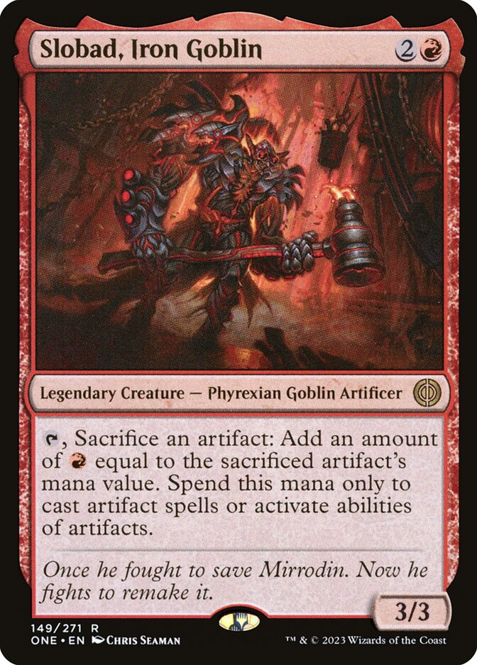Slobad, Iron Goblin 149 (Phyrexia: All Will Be One)  - Foil | Good Games Adelaide SA