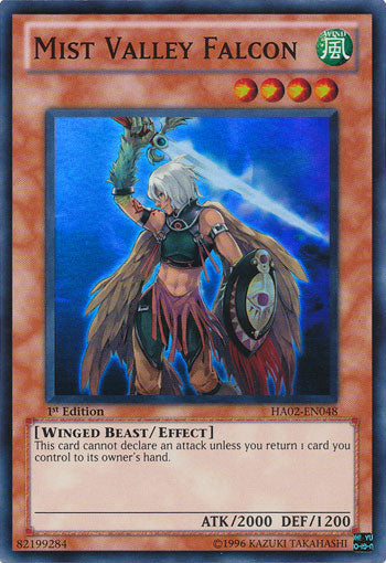 Mist Valley Falcon [HA02-EN048] Super Rare | Good Games Adelaide SA