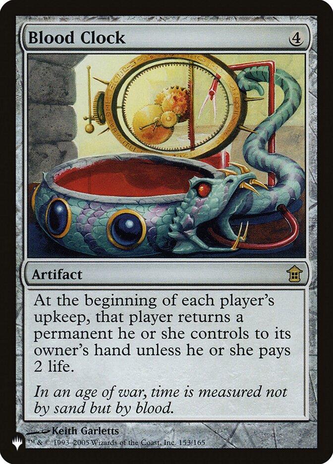 Blood Clock [The List] | Good Games Adelaide SA