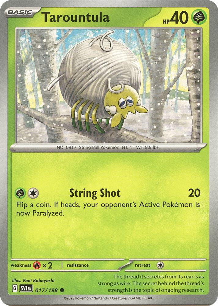 Tarountula 017/198 (SV01: Scarlet & Violet Base Set)  | Good Games Adelaide SA