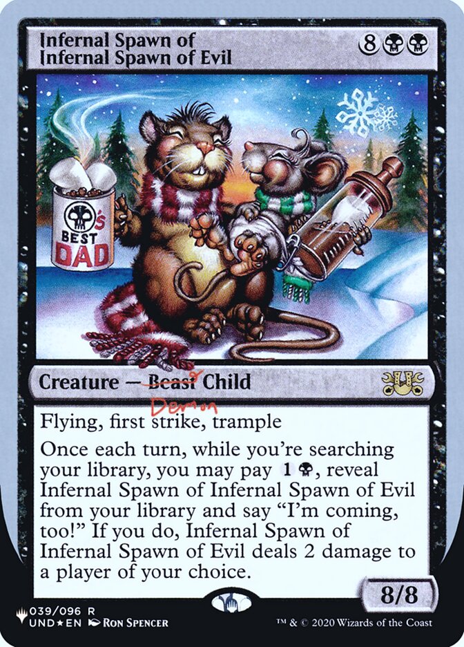 Infernal Spawn of Infernal Spawn of Evil (Unfinity Foil Edition) [The List] | Good Games Adelaide SA