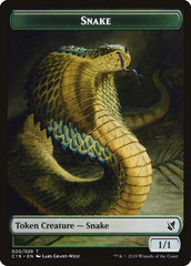 Plant // Snake Double-sided Token [Commander 2019 Tokens] | Good Games Adelaide SA