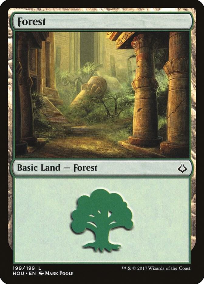 Forest 199 (Hour of Devastation)  - Foil | Good Games Adelaide SA