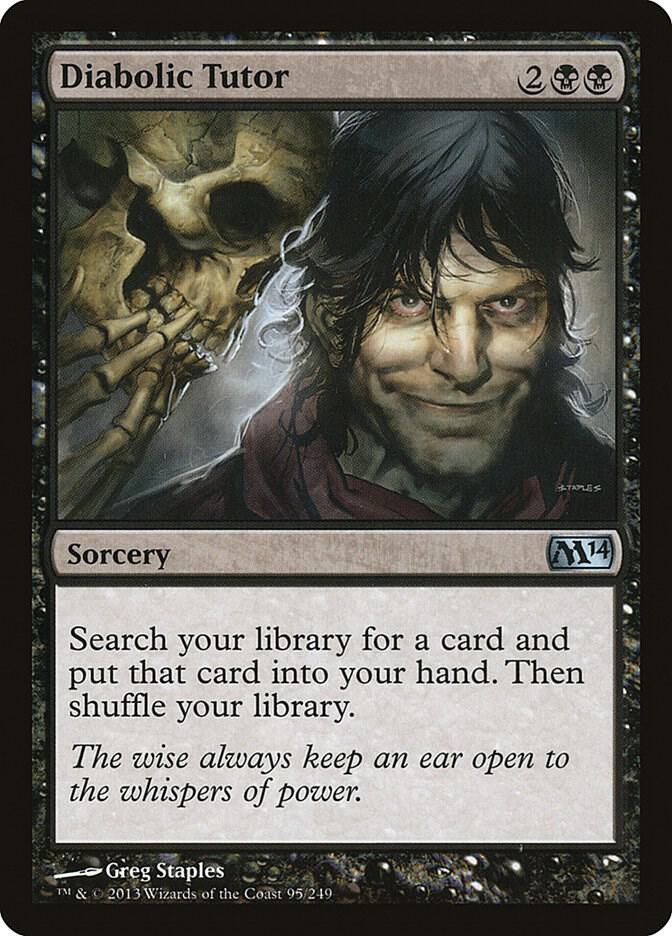 Diabolic Tutor 95 (Magic 2014 (M14))  - Foil | Good Games Adelaide SA