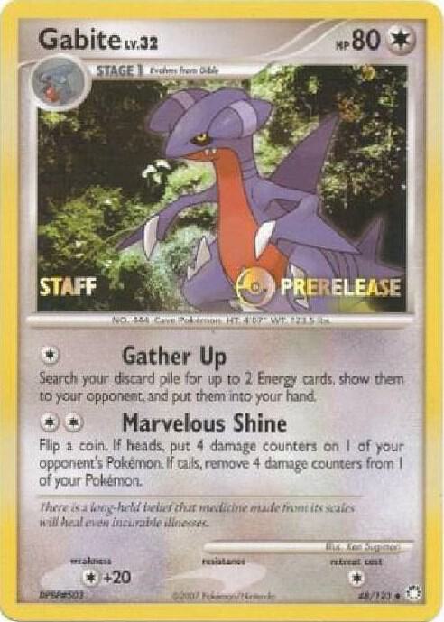 Gabite Prerelease Staff 48/123 (Diamond and Pearl Promos)  | Good Games Adelaide SA
