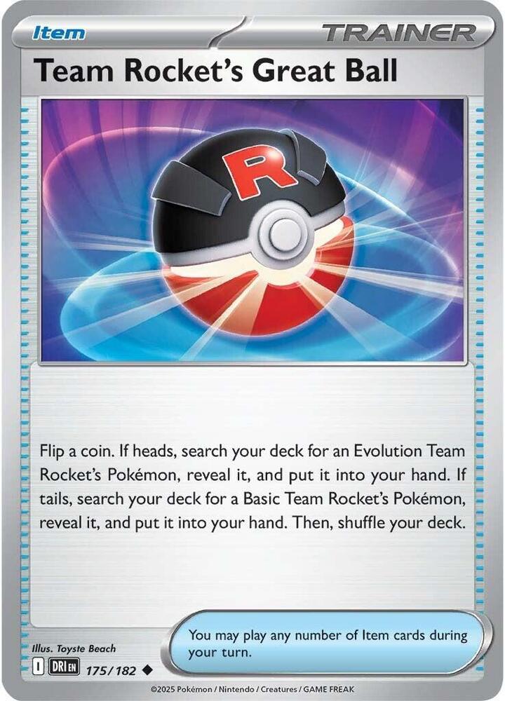 Team Rocket's Great Ball 175/182 (SV10: Destined Rivals)  | Good Games Adelaide SA