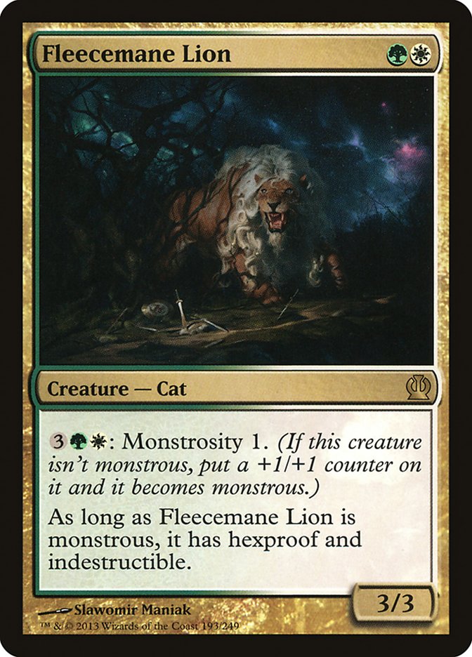 Fleecemane Lion [Theros] | Good Games Adelaide SA