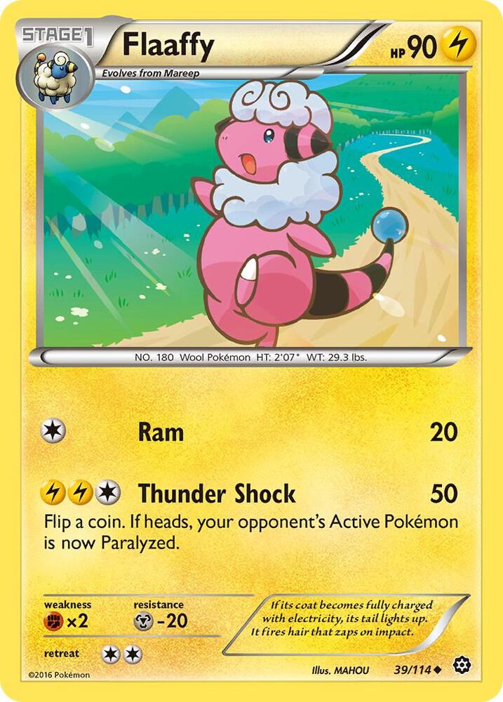 Flaaffy 39/114 (XY - Steam Siege)  | Good Games Adelaide SA