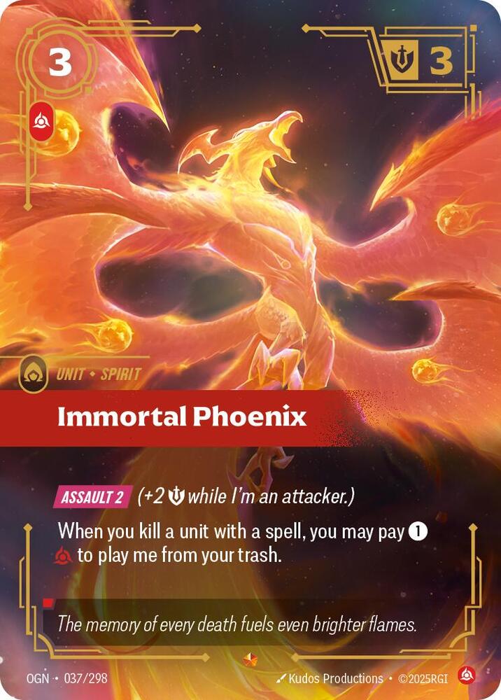 Immortal Phoenix 037/298 (Origins)  - Foil | Good Games Adelaide SA