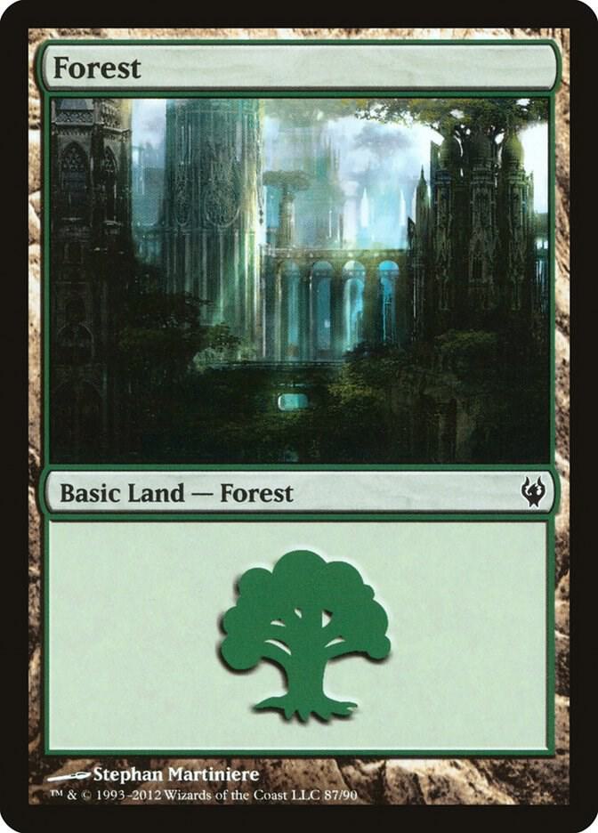 Forest 87 87 (Duel Decks: Izzet vs. Golgari)  | Good Games Adelaide SA