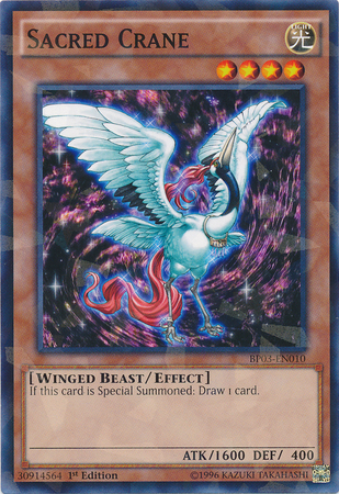 Sacred Crane [BP03-EN010] Shatterfoil Rare | Good Games Adelaide SA