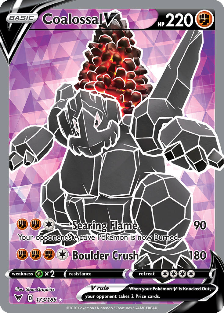 Coalossal V (173/185) [Sword & Shield: Vivid Voltage] | Good Games Adelaide SA