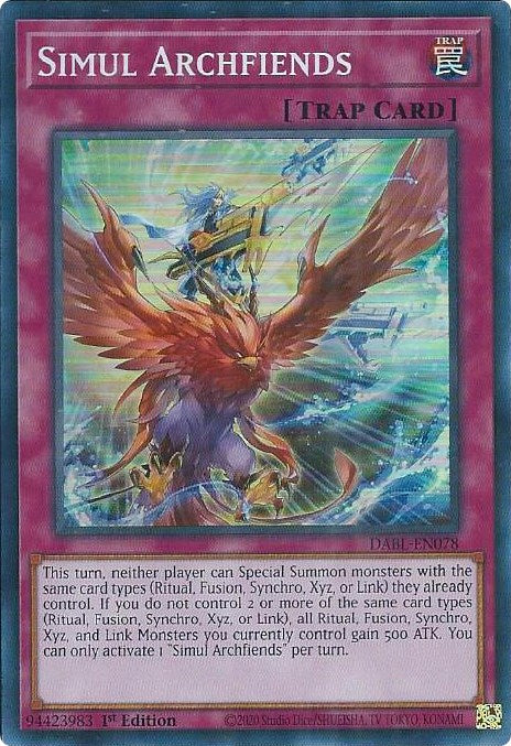 Simul Archfiends [DABL-EN078] Super Rare | Good Games Adelaide SA