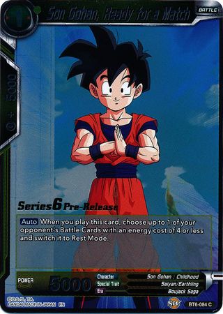 Son Gohan, Ready for a Match (Destroyer Kings) [BT6-084_PR] | Good Games Adelaide SA
