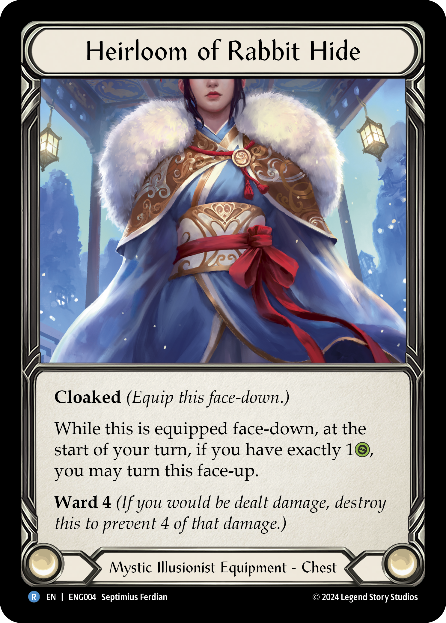 Heirloom of Rabbit Hide [ENG004] (Part of the Mistveil Enigma Blitz Deck) | Good Games Adelaide SA