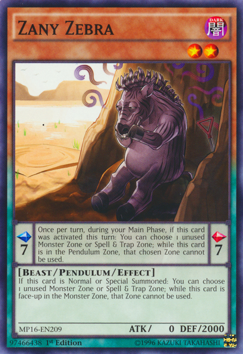 Zany Zebra [MP16-EN209] Common | Good Games Adelaide SA