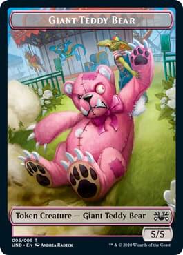 Giant Teddy Bear Acorn Stash Double sided Token  (Unsanctioned)  | Good Games Adelaide SA