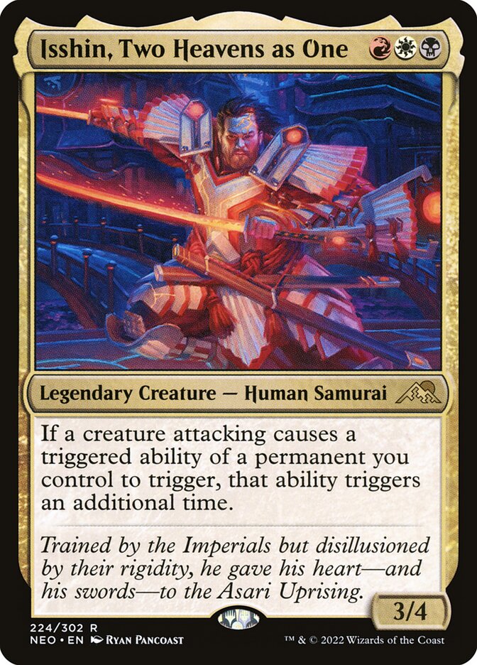 Isshin, Two Heavens as One 224 (Kamigawa: Neon Dynasty)  - Foil | Good Games Adelaide SA