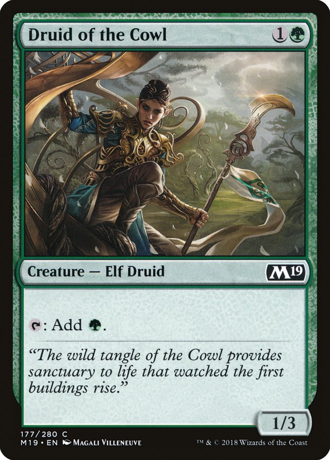 Druid of the Cowl [Core Set 2019] | Good Games Adelaide SA