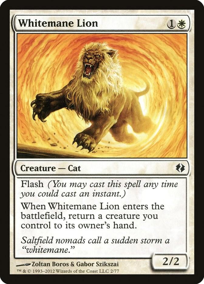 Whitemane Lion 2 (Duel Decks: Venser vs. Koth)  | Good Games Adelaide SA