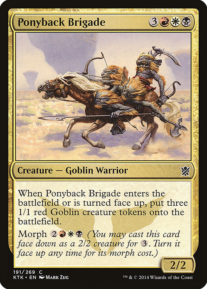 Ponyback Brigade 191 (Khans of Tarkir)  - Foil | Good Games Adelaide SA