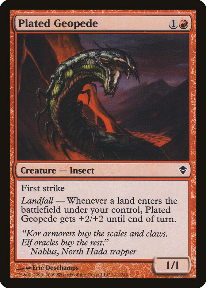 Plated Geopede [Zendikar] | Good Games Adelaide SA