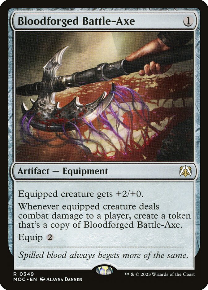 Bloodforged Battle-Axe 349 (Commander: March of the Machine)  | Good Games Adelaide SA