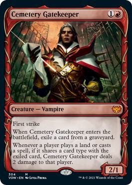 Cemetery Gatekeeper Showcase 304 (Innistrad: Crimson Vow)  - Foil | Good Games Adelaide SA