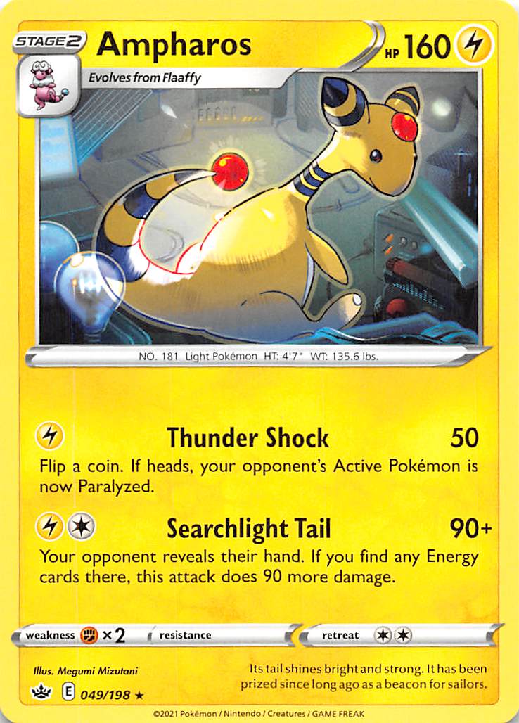 Ampharos (049/198) [Sword & Shield: Chilling Reign] | Good Games Adelaide SA