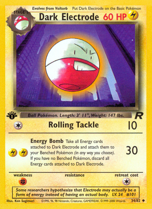 Dark Electrode (34/82) [Team Rocket 1st Edition] | Good Games Adelaide SA