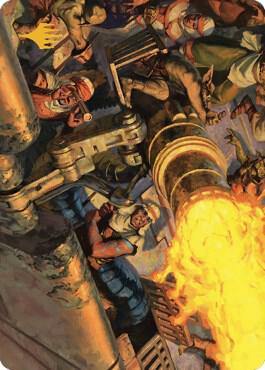 Mana Cannons Art Card Gold Stamped Signature 36 (Art Series: Dominaria United)  | Good Games Adelaide SA