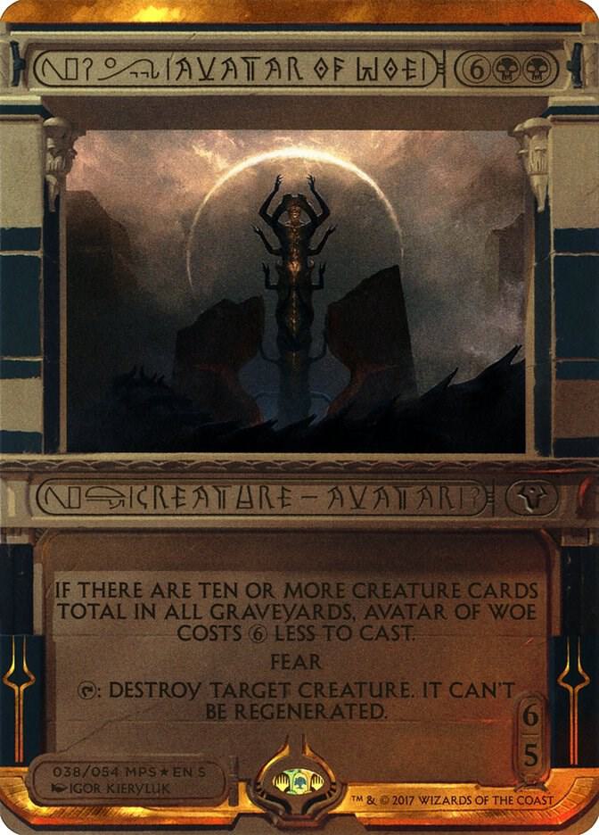 Avatar of Woe 38 (Masterpiece Series: Amonkhet Invocations)  - Foil | Good Games Adelaide SA