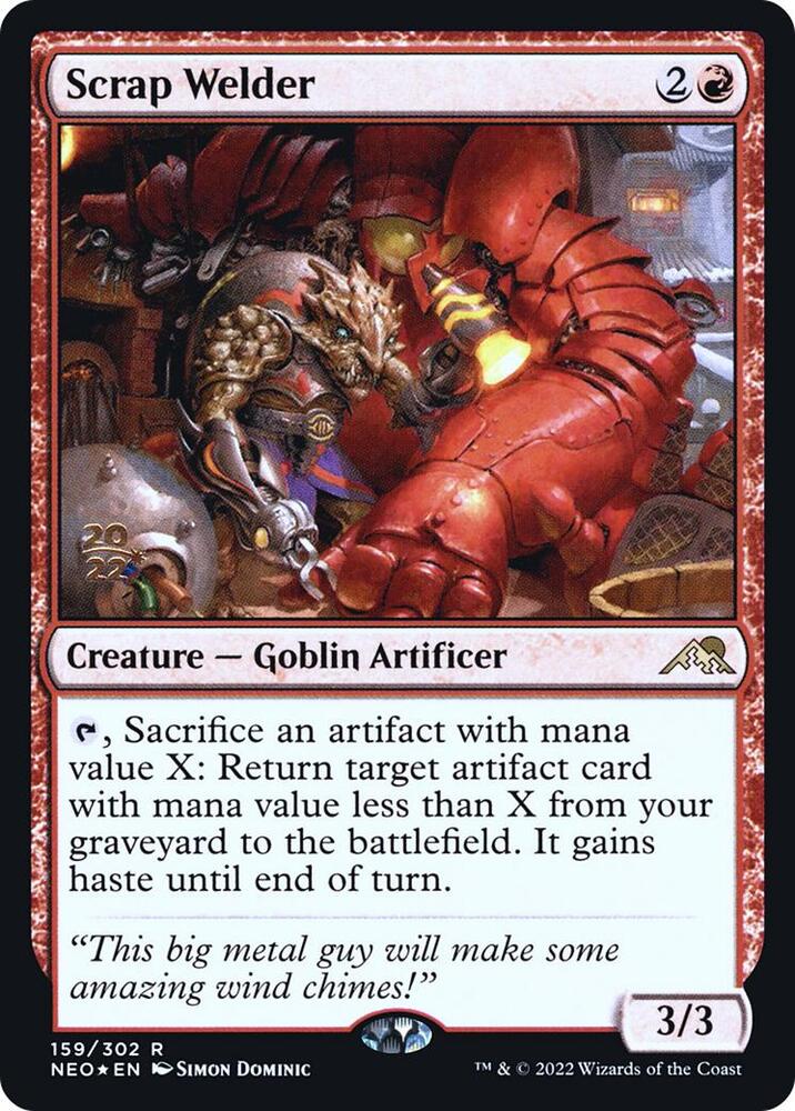 Scrap Welder 159 (Prerelease Cards)  - Foil | Good Games Adelaide SA