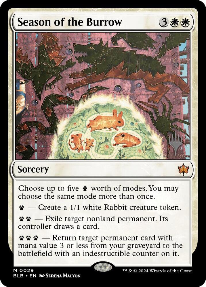 Season of the Burrow 29 (Promo Pack: Bloomburrow)  - Foil | Good Games Adelaide SA