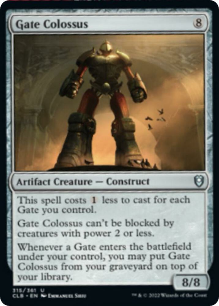 Gate Colossus 315 (Commander Legends: Battle for Baldur's Gate)  - Foil | Good Games Adelaide SA