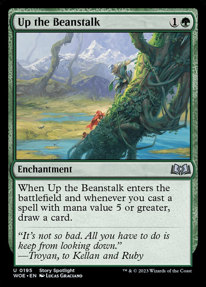 Up the Beanstalk 195 (Wilds of Eldraine)  - Foil | Good Games Adelaide SA
