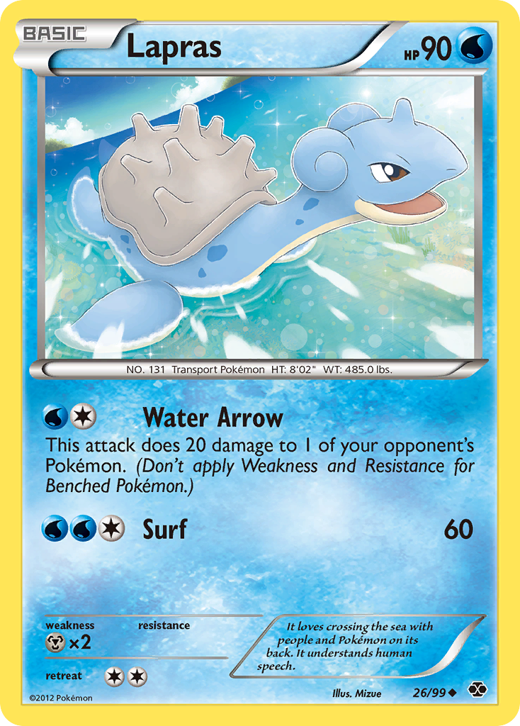 Lapras (26/99) [Black & White: Next Destinies] | Good Games Adelaide SA