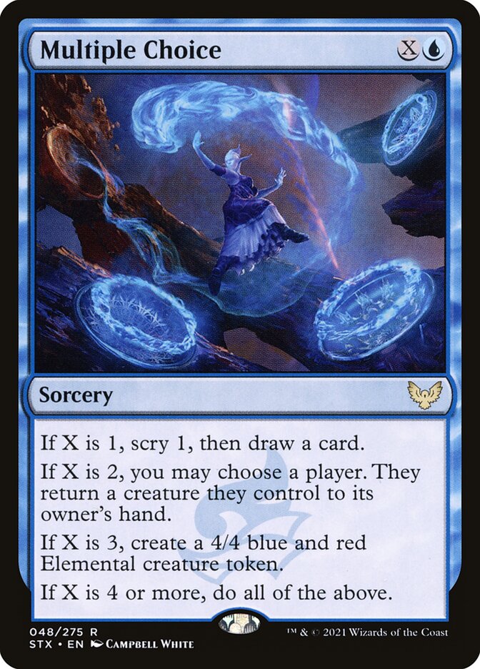 Multiple Choice 48 (Strixhaven: School of Mages)  - Foil | Good Games Adelaide SA