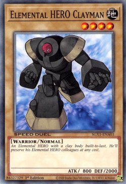 Elemental HERO Clayman [SGX1-ENA03] Common | Good Games Adelaide SA