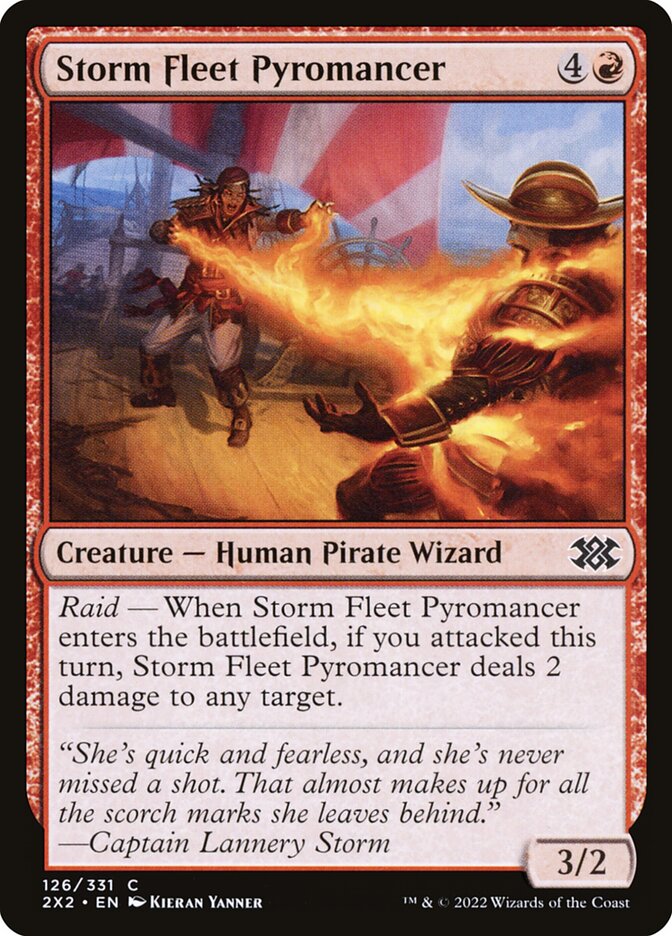 Storm Fleet Pyromancer 126 (Double Masters 2022)  - Foil | Good Games Adelaide SA