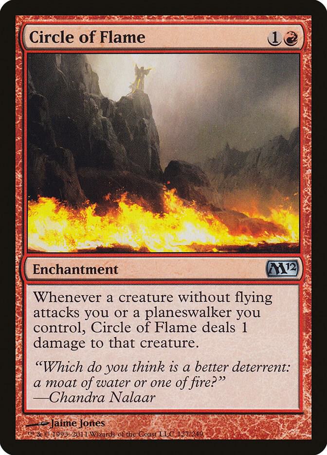 Circle of Flame 127 (Magic 2012 (M12))  - Foil | Good Games Adelaide SA
