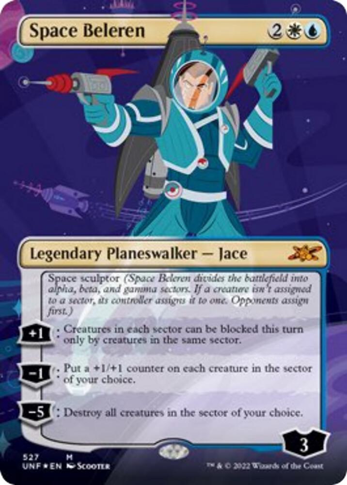 Space Beleren Borderless Galaxy Foil 527 (Unfinity)  - Foil | Good Games Adelaide SA