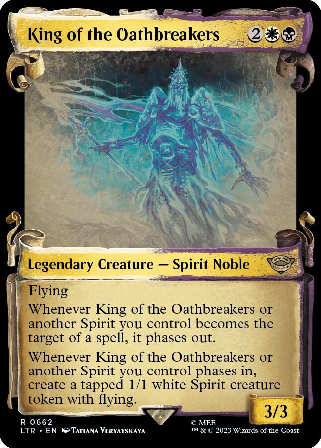 King of the Oathbreakers 662 (Universes Beyond: The Lord of the Rings: Tales of Middle-earth)  - Showcase Scroll Foil | Good Games Adelaide SA