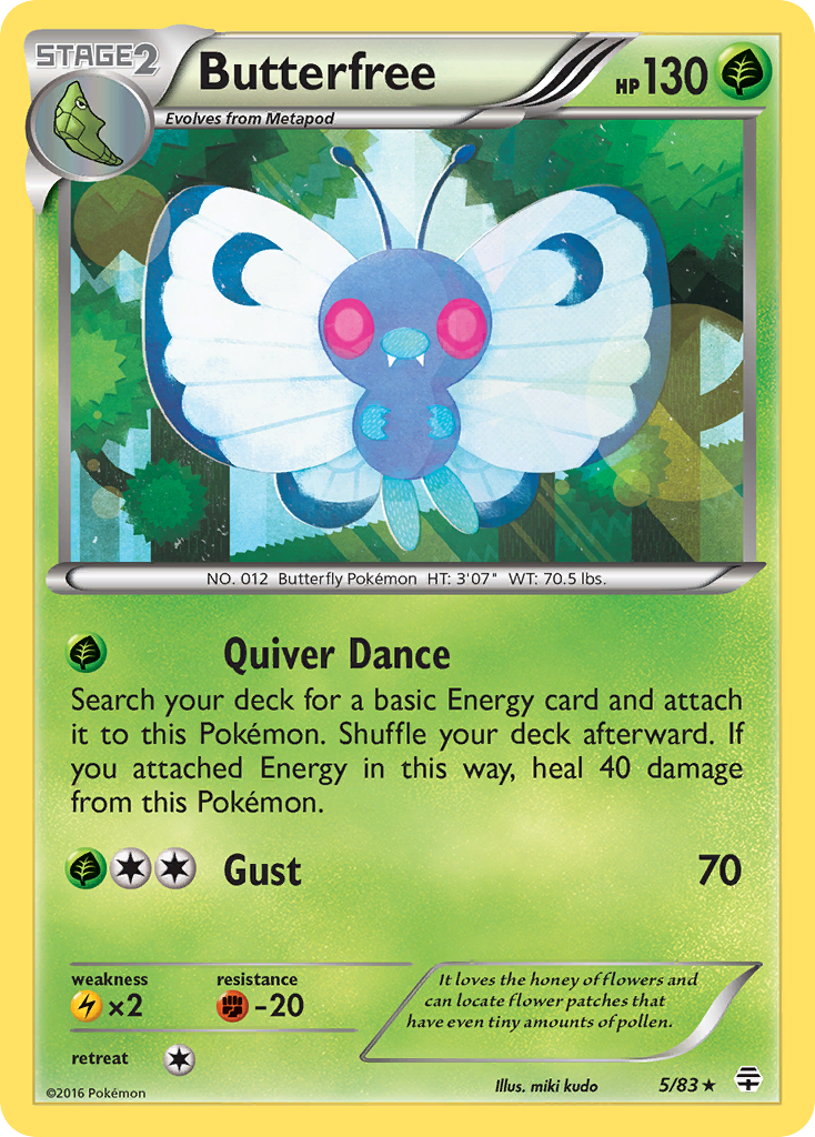 Butterfree (5/83) [XY: Generations] | Good Games Adelaide SA