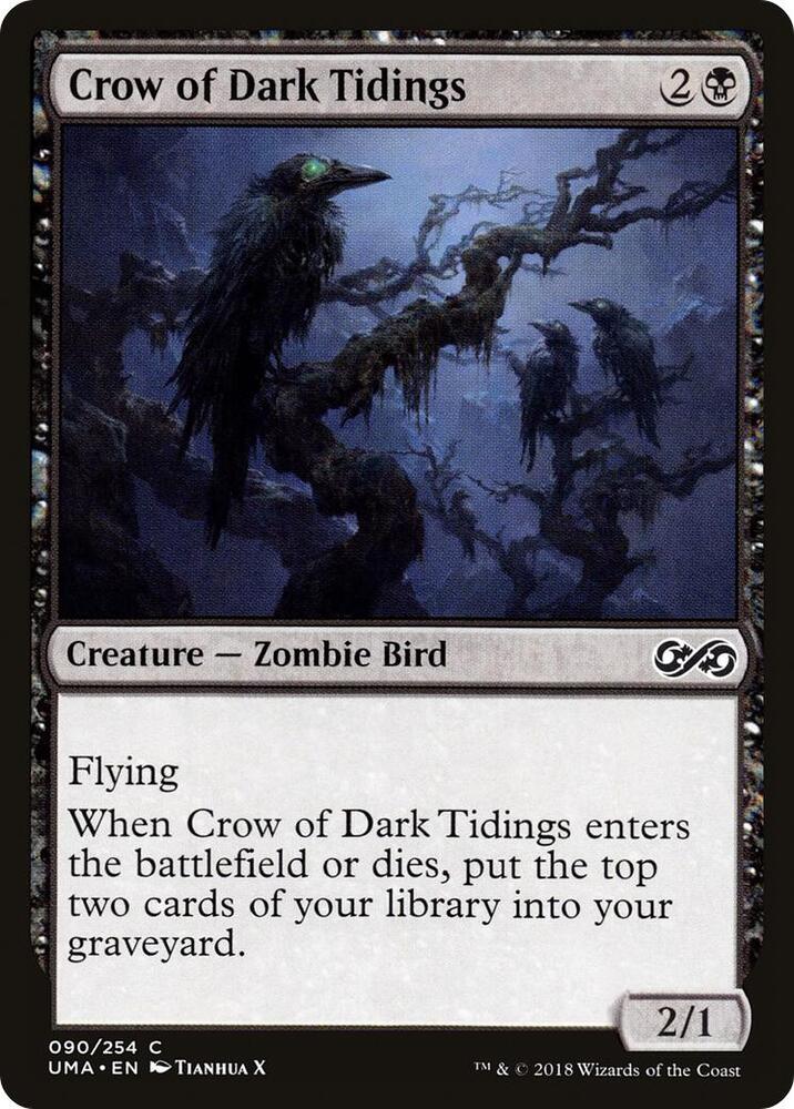 Crow of Dark Tidings 90 (Ultimate Masters)  - Foil | Good Games Adelaide SA