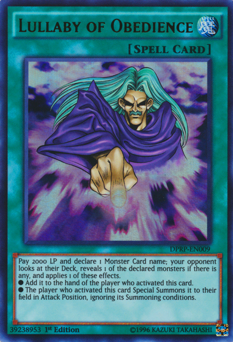 Lullaby of Obedience [DPRP-EN009] Ultra Rare | Good Games Adelaide SA