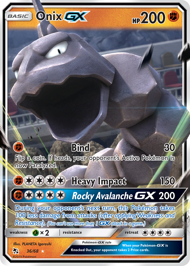 Onix GX (36/68) [Sun & Moon: Hidden Fates] | Good Games Adelaide SA