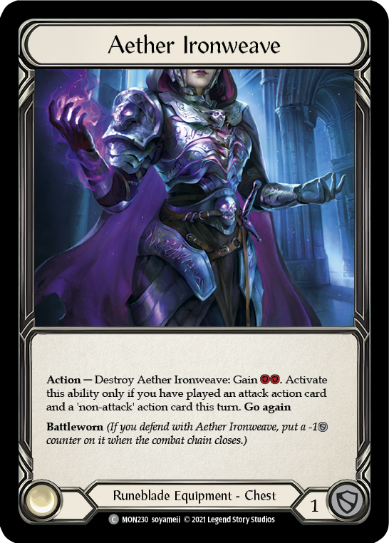 Aether Ironweave [MON230] 1st Edition Normal | Good Games Adelaide SA