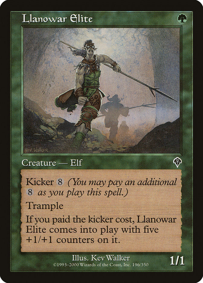 Llanowar Elite 196 (Invasion)  - Foil | Good Games Adelaide SA