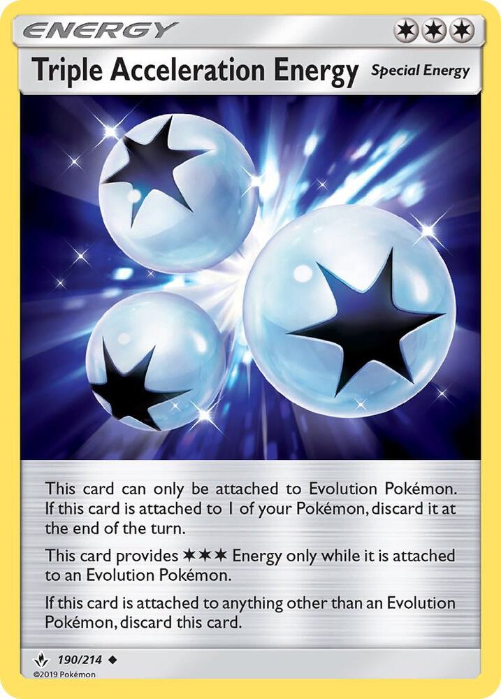 Triple Acceleration Energy 190/214 (SM - Unbroken Bonds)  | Good Games Adelaide SA